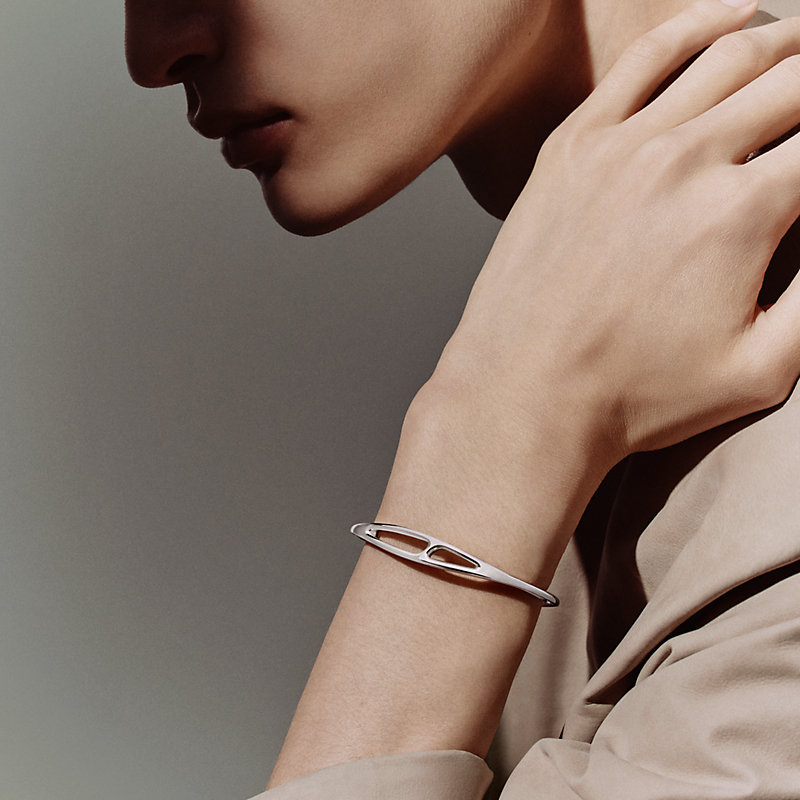 Chaine d'ancre Punk bracelet - Silver | Hermès Mainland China